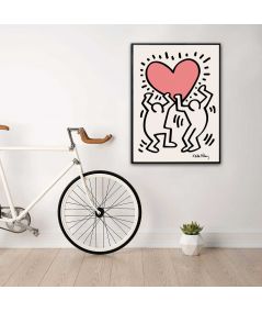Plakat nowoczesny serce - Keith Haring 5