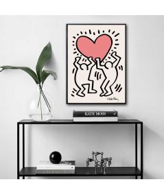 Plakat nowoczesny serce - Keith Haring 5