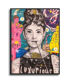 Plakat graffiti Banksy - Audrey Hepburn