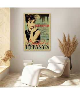 Obrazy na ścianę - Obraz w stylu vintage - Audrey Hepburn Breakfast at Tiffany's