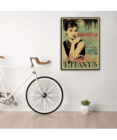 Plakat styl vintage - Audrey Hepburn Breakfast at Tiffany's