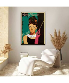 Plakat w ramie styl vintage - My Audrey