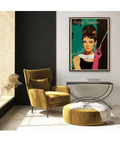 Plakat w ramie styl vintage - My Audrey