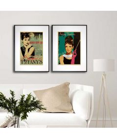 Audrey Hepburn zestaw 2 plakatów na ścianę