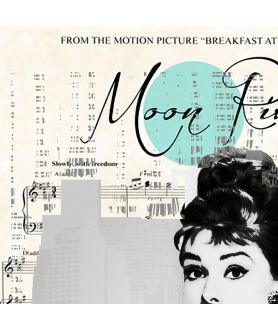 Audrey Hepburn plakat na ścianę - Moon river