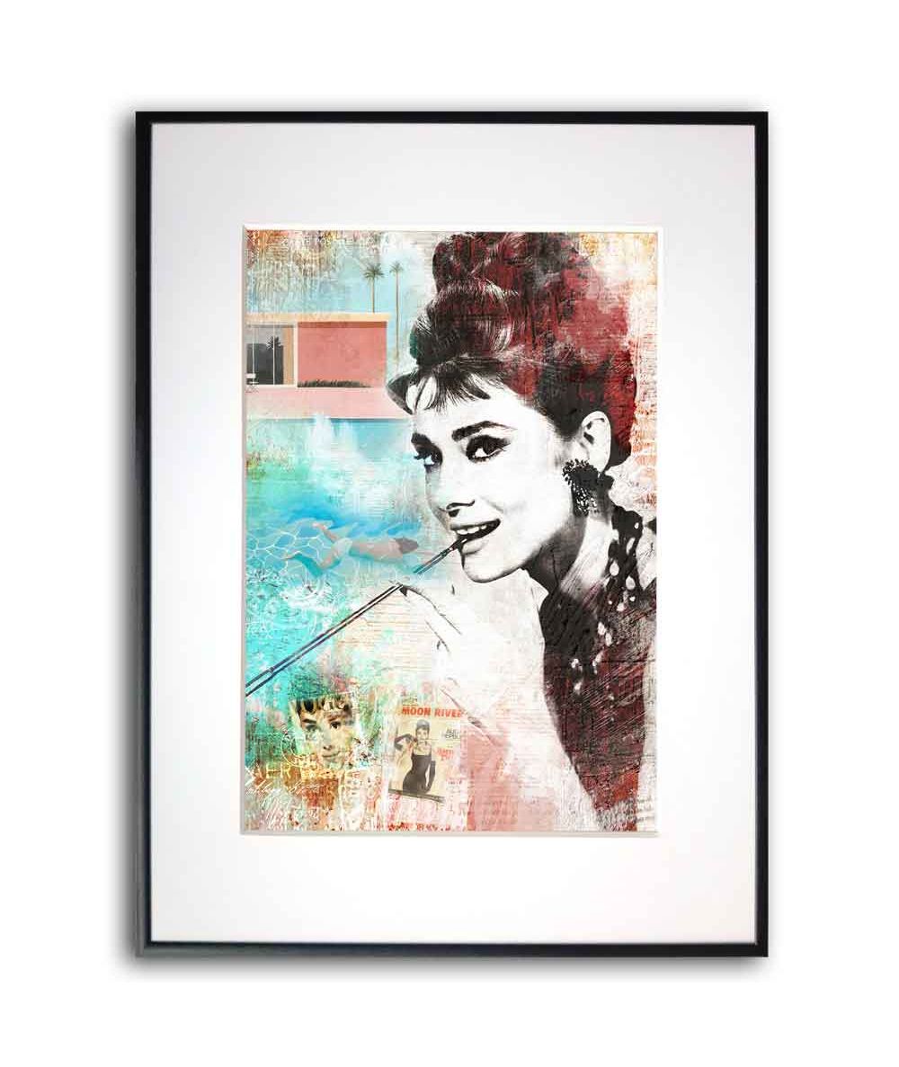 Nowoczesny plakat na ścianę - Audrey Hepburn Hollywood