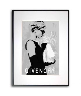 Audrey Hepburn komplet 2 plakatów w szarościach