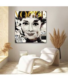 Obrazy na ścianę - Obraz glamour na płótnie - Audrey Hepburn in Rome