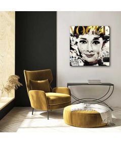 Obrazy na ścianę - Obraz glamour na płótnie - Audrey Hepburn in Rome