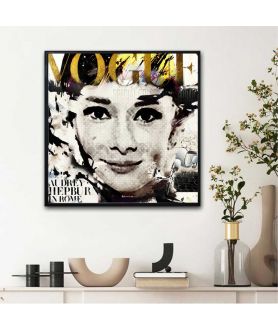 Plakat glamour na ścianę - Audrey Hepburn in Rome