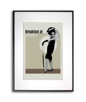 Plakat z Audrey Hepburn - Breakfast at Tiffany's 2