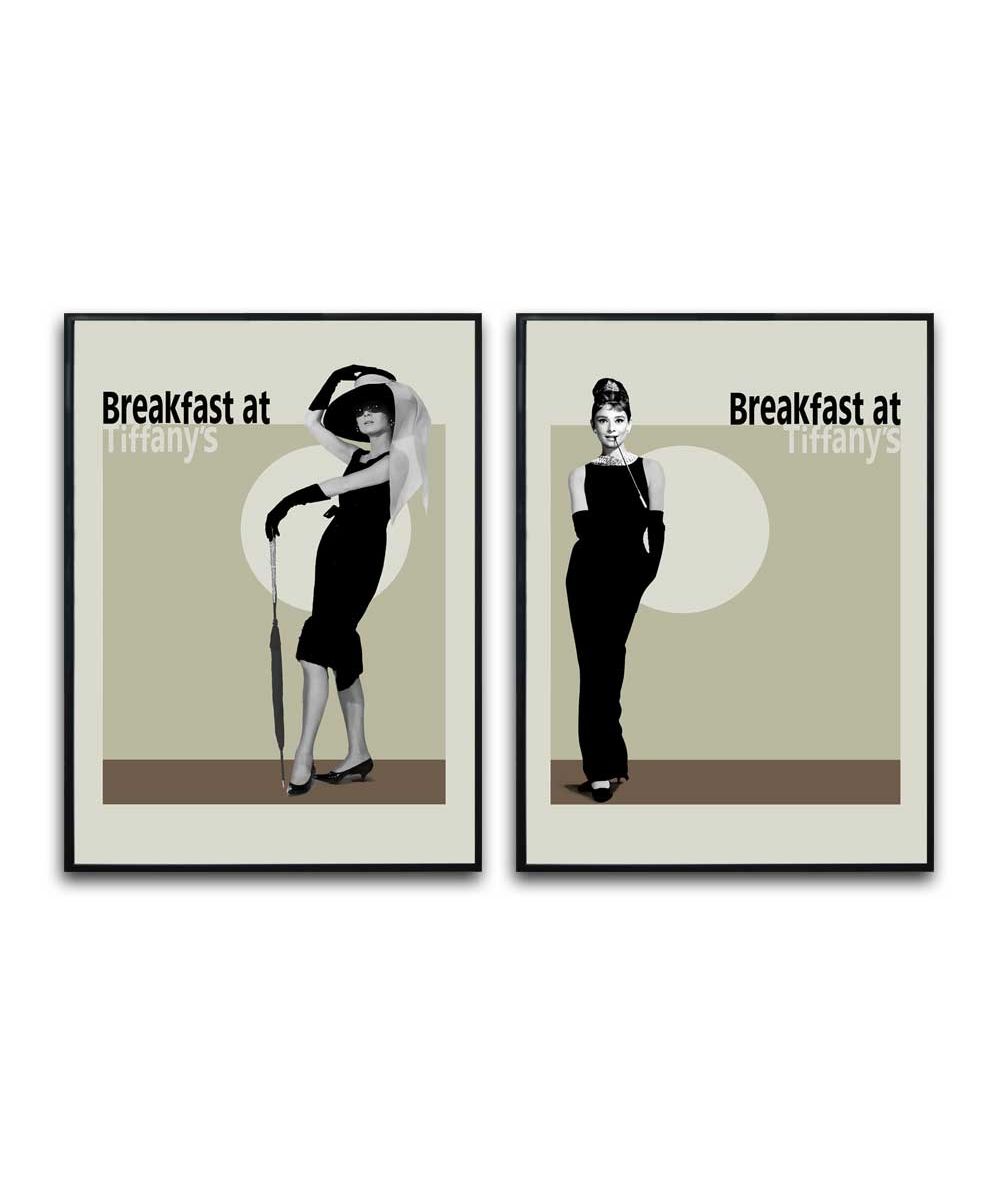 Zestaw plakatów w ramie - Breakfast at Tiffany's