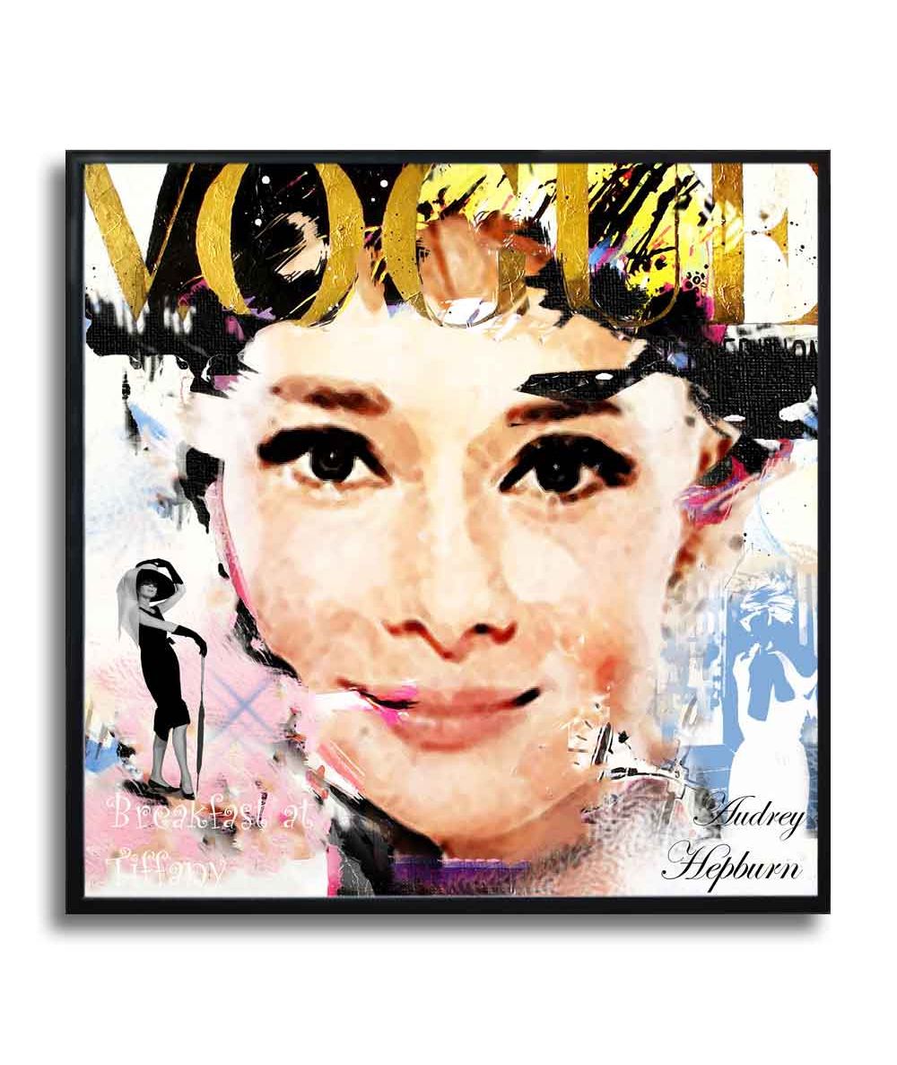 Plakat do salonu glamour - Audrey Hepburn Vogue