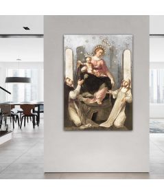Obrazy religijne - Obraz na płótnie - Matka Boża Różańcowa Pompejańska