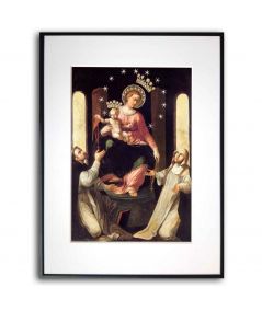 Plakat religijny na ścianę - Matka Boża Pompejańska
