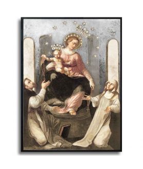 Religijny plakat - Matka Boża Różańcowa Pompejańska