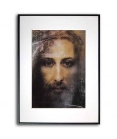 Plakat religijny na ścianę - Twarz Jezusa z Całunu Turyńskiego