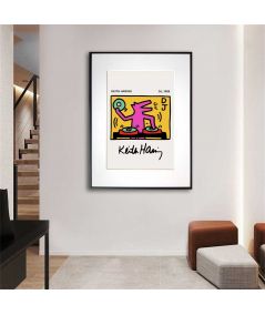 Plakat nowoczesny na ścianę - Haring 3 (DJ)