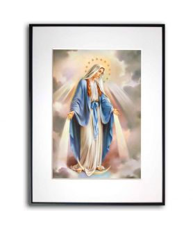 Religijny plakat na ścianę - Matka Boża Niepokalana