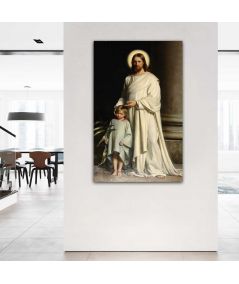 Obrazy na ścianę - Obraz religijny na ścianę - Carl Bloch Chrystus i dziecko