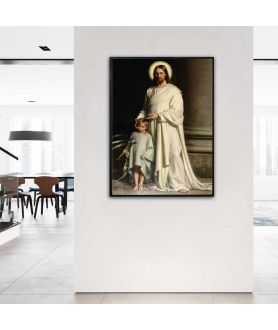 Plakat religijny na ścianę - Carl Bloch Chrystus i dziecko