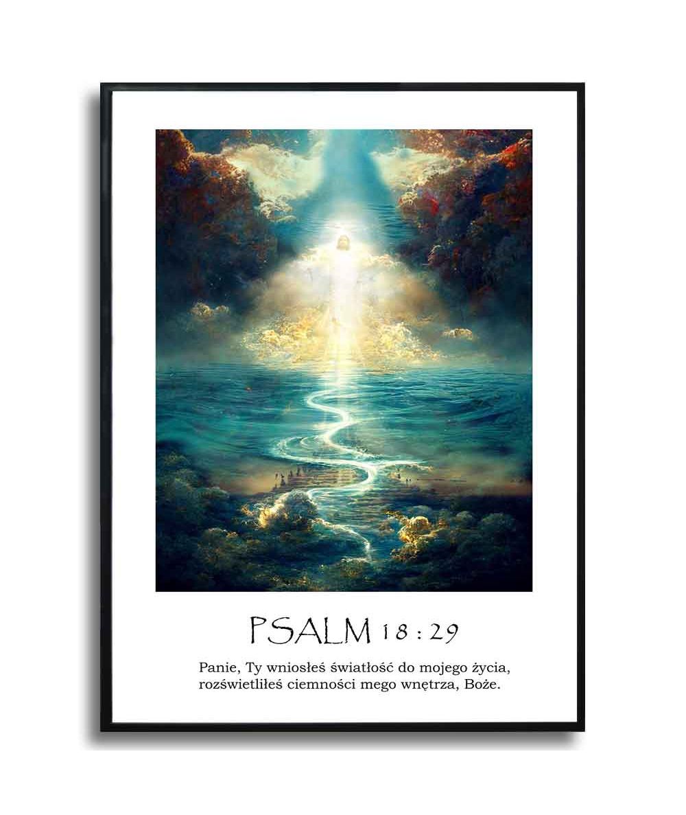 Plakat psalm na ścianę - Psalm 18
