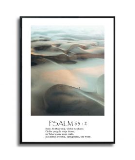 Plakat nowoczesny na ścianę - Psalm 63