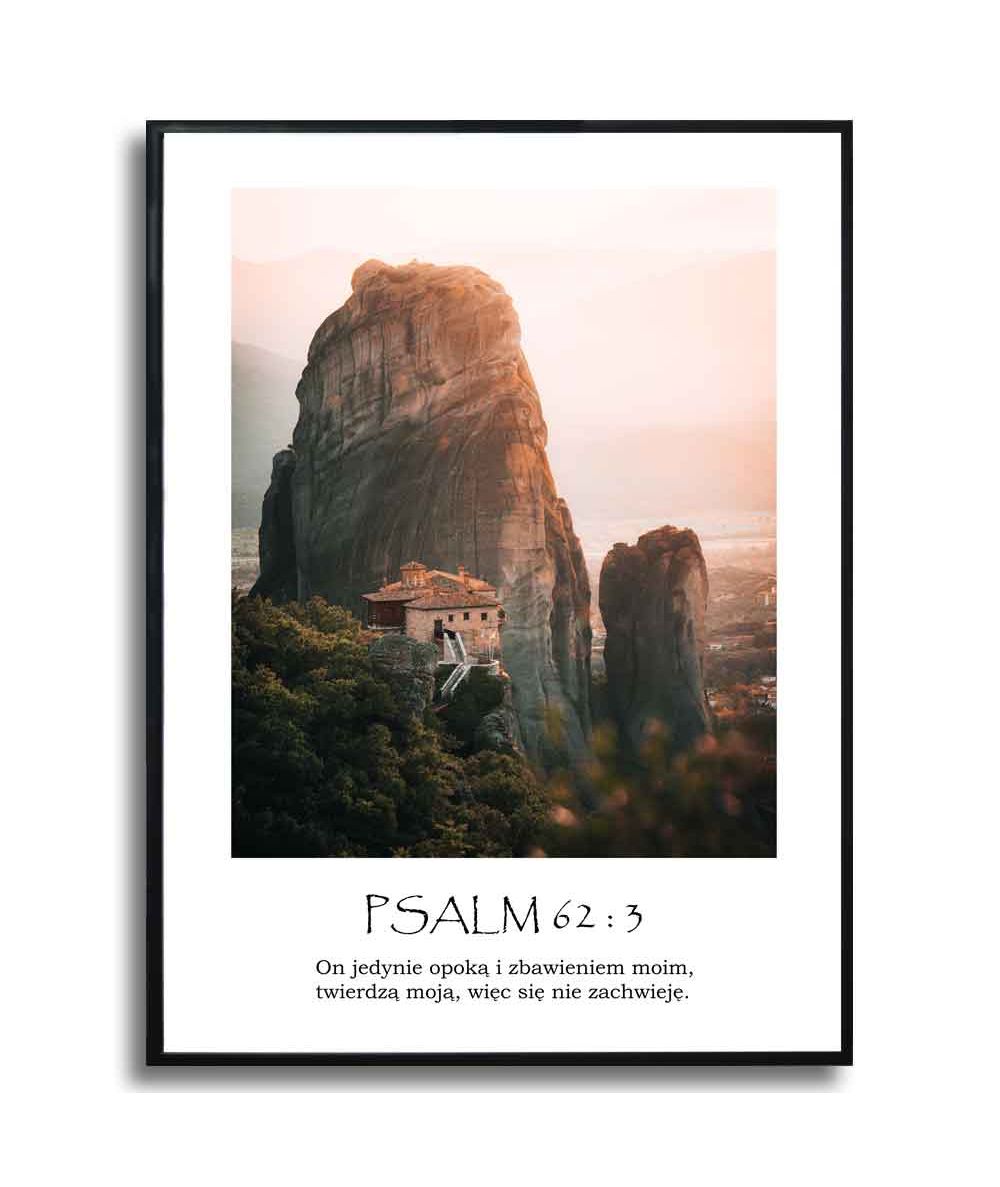 Plakat nowoczesny na ścianę - Psalm 62