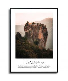 Plakat nowoczesny na ścianę - Psalm 61