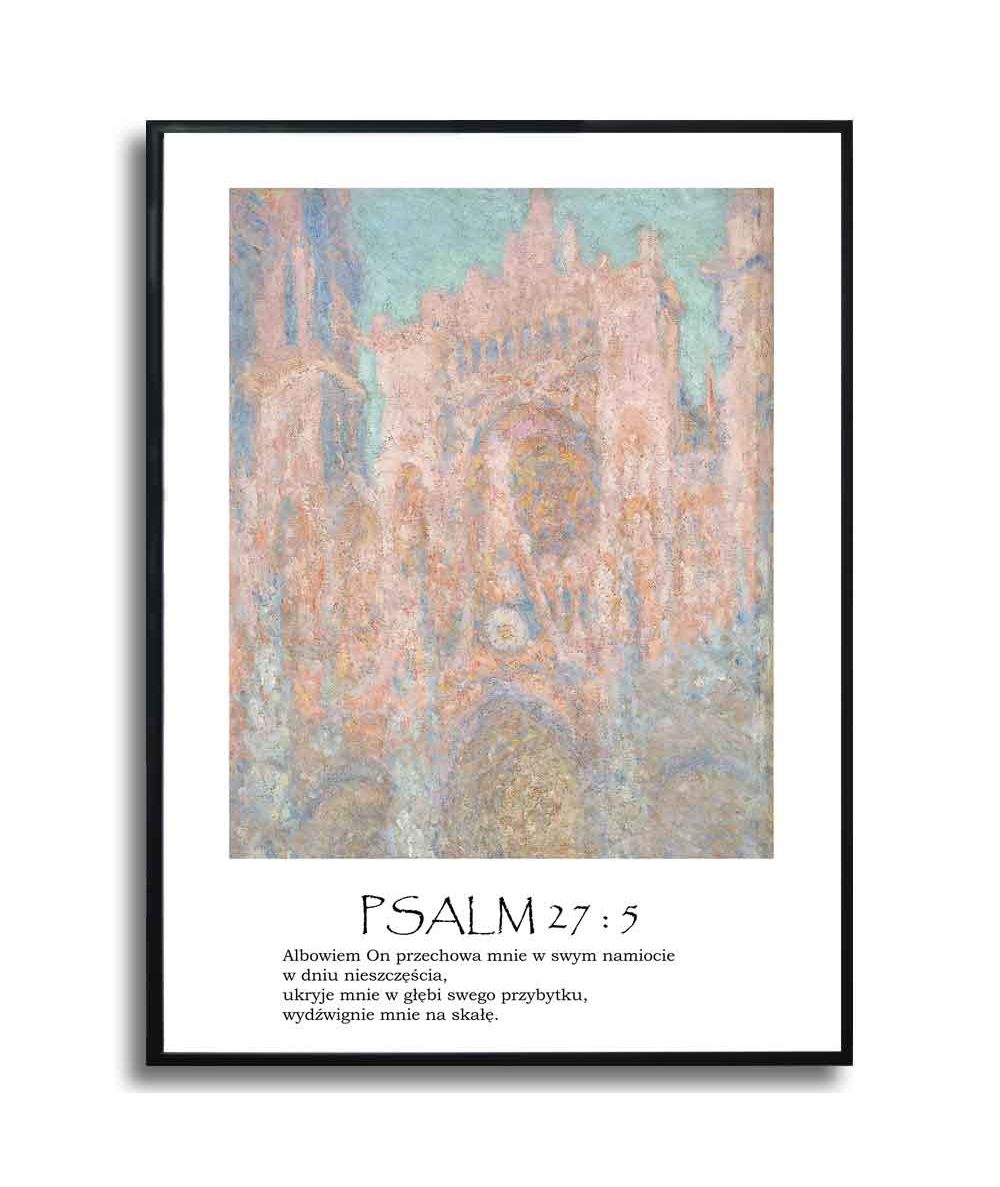 Plakat psalm na ścianę - Psalm 27-5