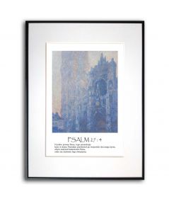 Plakat z wersetem z Księgi Psalmów - Psalm 27 na ścianę