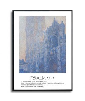 Plakaty z Psalmem 27 zestaw w ramie (dyptyk)
