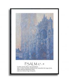 Plakaty z Psalmem 27 zestaw w ramie (dyptyk)