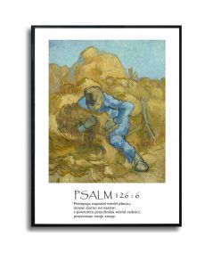 Plakat z psalmem na ścianę - Psalm 126-6