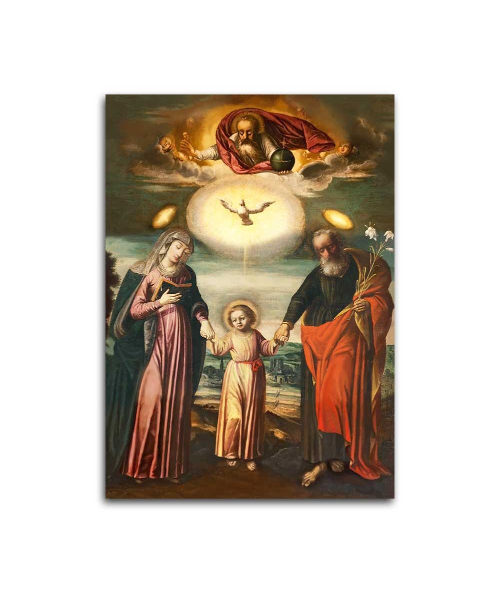 Obrazy na ścianę - Obraz religijny - Święta Rodzina Święty Józef