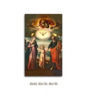 Obrazy na ścianę - Obraz religijny - Święta Rodzina Święty Józef