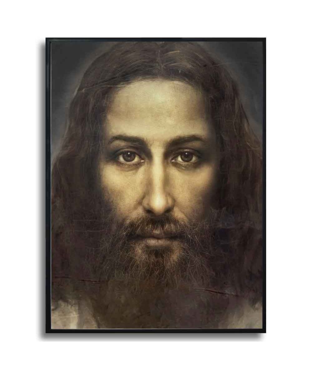 Plakat religijny - Twarz Jezusa Chrystusa
