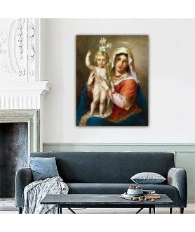 Obrazy na ścianę - Obraz religijny - Hans Zatzka Madonna z Dzieciątkiem
