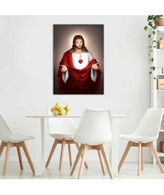 Obrazy na ścianę - Obraz religijny na płótnie - Serce Jezusa