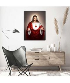 Obrazy na ścianę - Obraz religijny na płótnie - Serce Jezusa