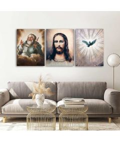 Obrazy na ścianę - Obrazy Trójcy Świętej (Tryptyk Trójca Święta)