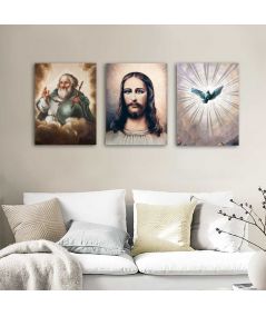 Obrazy na ścianę - Obrazy Trójcy Świętej (Tryptyk Trójca Święta)