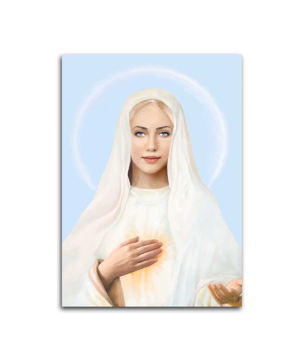 Obrazy na ścianę - Obraz religijny nowoczesny - Matka Boża Królowa Pokoju z Góry Objawień (wersja 3)
