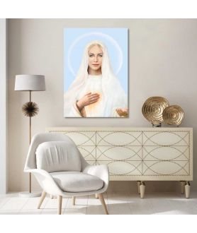 Obrazy religijne - Obraz religijny nowoczesny - Matka Boża Królowa Pokoju z Góry Objawień (wersja 3)