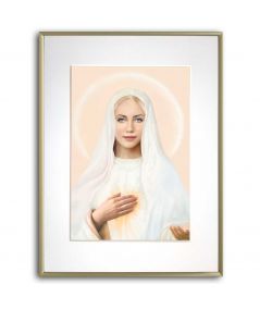 Plakat religijny - R. Bułkszas Nowak - Matka Boża Królowa Pokoju z Góry Objawień