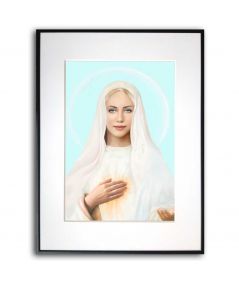 Religijny plakat - Matka Boża Królowa Pokoju z Góry Objawień (wersja 2)