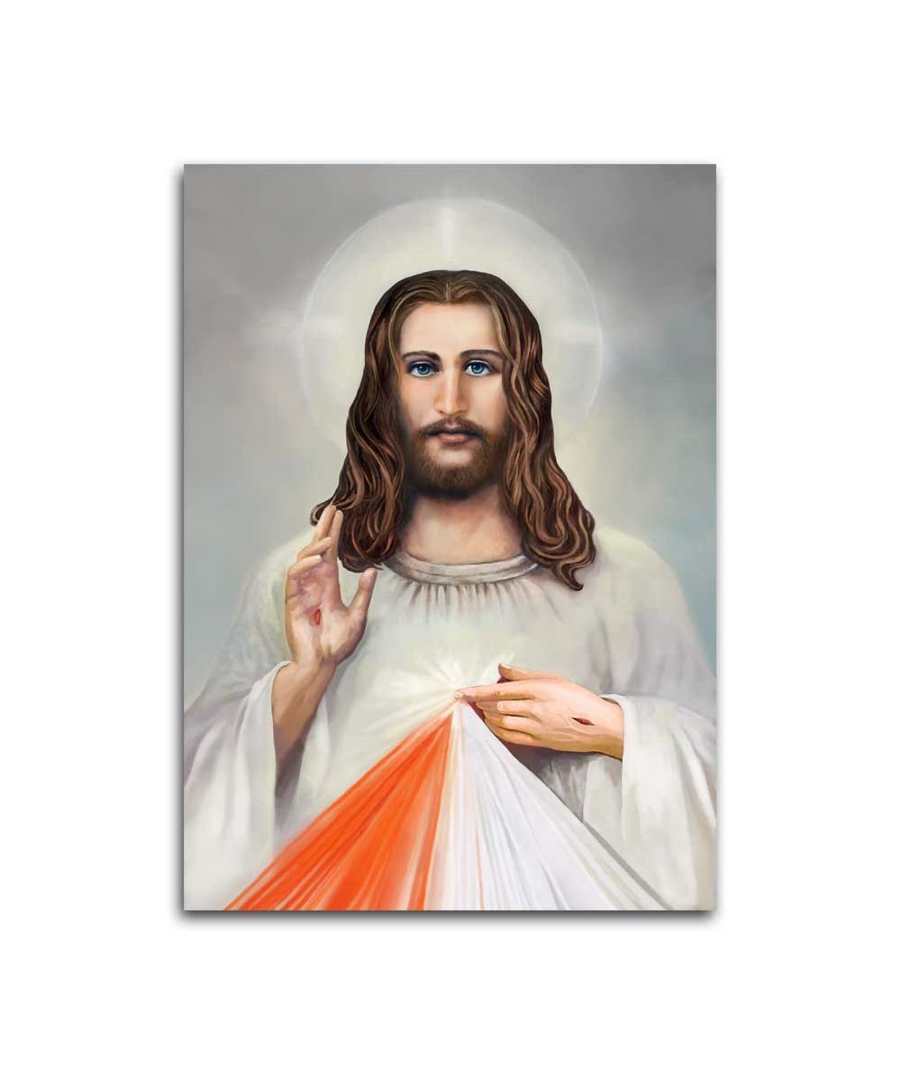 Obrazy religijne - Obraz religijny Renaty Bułkszas Nowak - Jezus Miłosierny Światłość