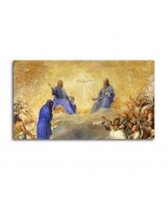 Obrazy na ścianę - Obraz Tycjana - Trójca w chwale Gloria (fragment)