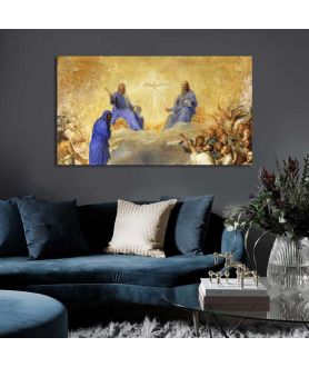 Obrazy na ścianę - Obraz Tycjana - Trójca w chwale Gloria (fragment)