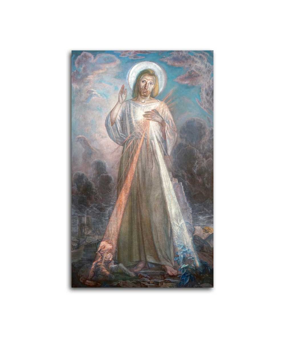 Obrazy religijne - Obraz na płótnie - Zdzisław Eichler - Jezus Miłosierny